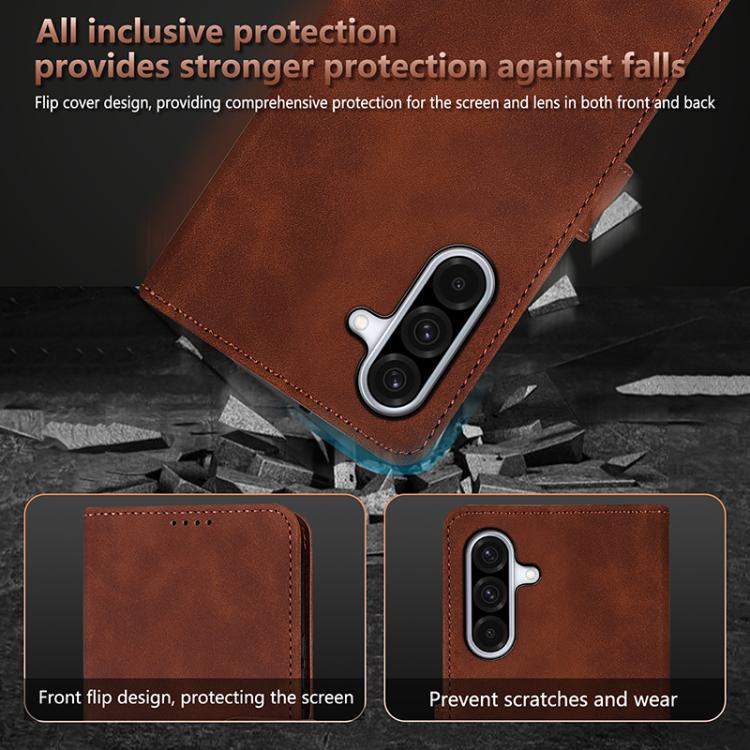 For Samsung Galaxy A17 4G / 5G AZNS Skin Feel Calf Texture Flip Leather Phone Case