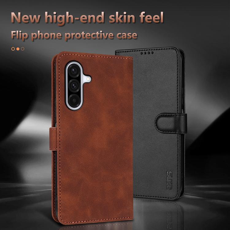 For Samsung Galaxy A17 4G / 5G AZNS Skin Feel Calf Texture Flip Leather Phone Case
