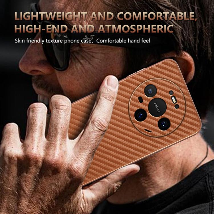 For Huawei Mate 80 Pro / Mate 80 AZNS Electroplated Edge Carbon Fiber Texture Phone Case