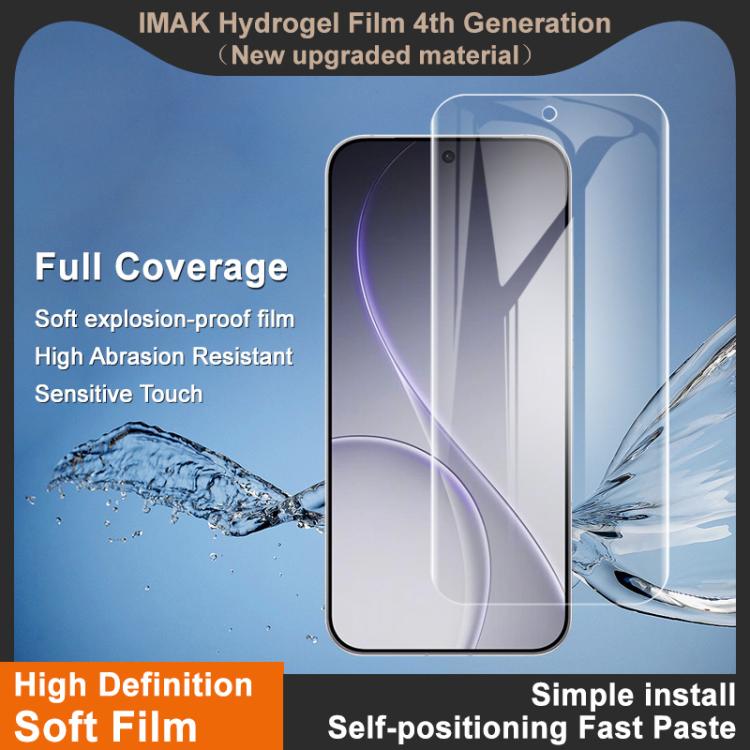 For OPPO Reno15 Pro Max 5G Global imak 4th Generation  Full Coverage Screen Hydrogel Film Protector