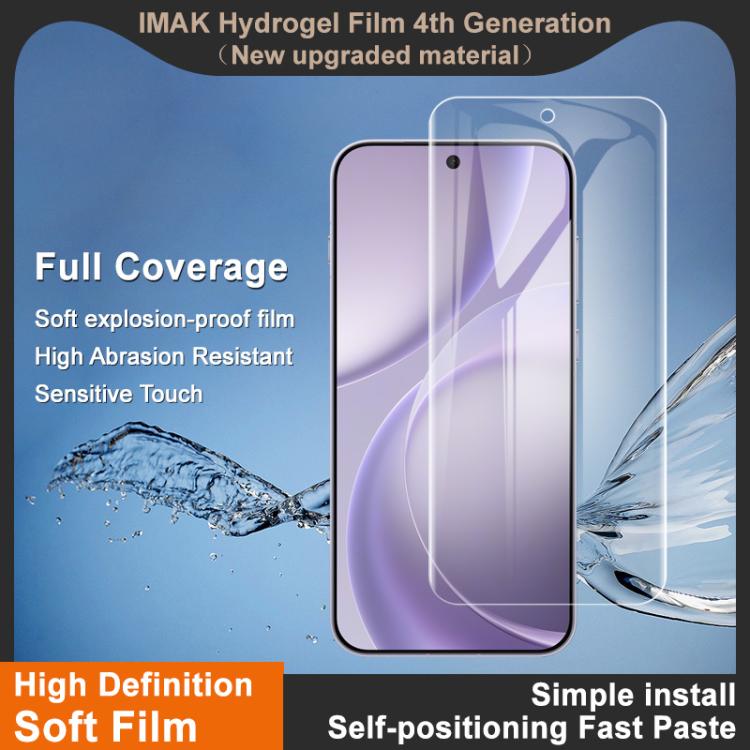 For OPPO Find X9s Pro 5G imak 4th Generation  Full Coverage Screen Hydrogel Film Protector