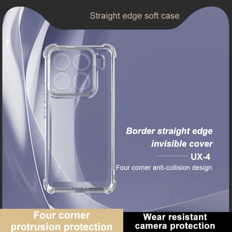 For Xiaomi 15 Pro IMAK UX-4 Series Four-corner Shockproof Phone Case - Transparent