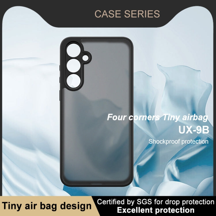 For Samsung Galaxy A55 5G imak UX-9B Series Four Corners Tiny Airbag Shockproof Phone Case - Black