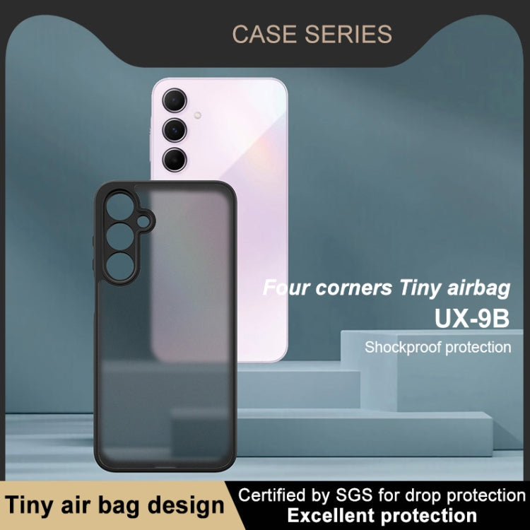For Samsung Galaxy A16 5G / A16 4G imak UX-9B Series Four Corners Tiny Airbag Shockproof Phone Case - Black