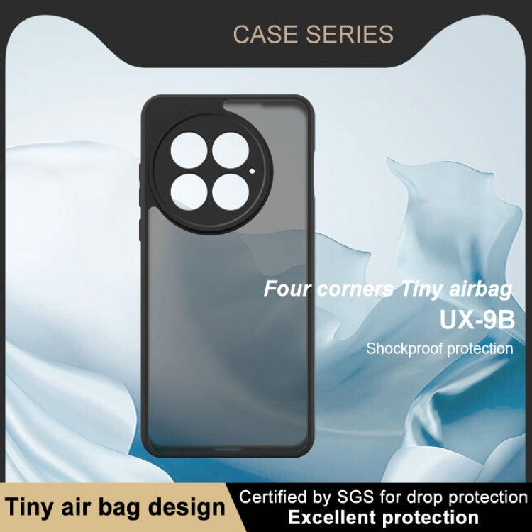 For OnePlus 13 imak UX-9B Series Four Corners Tiny Airbag Shockproof Phone Case - Black