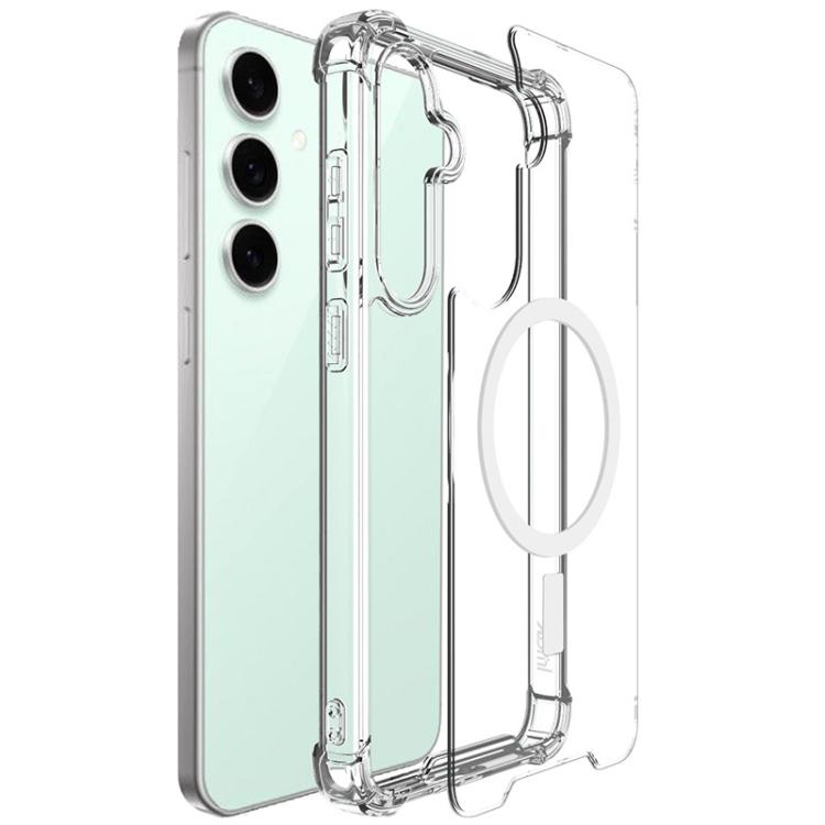 For Samsung Galaxy S25 5G IMAK Space Shield PC + TPU Airbag Shockproof MagSafe Phone Case - Transparent