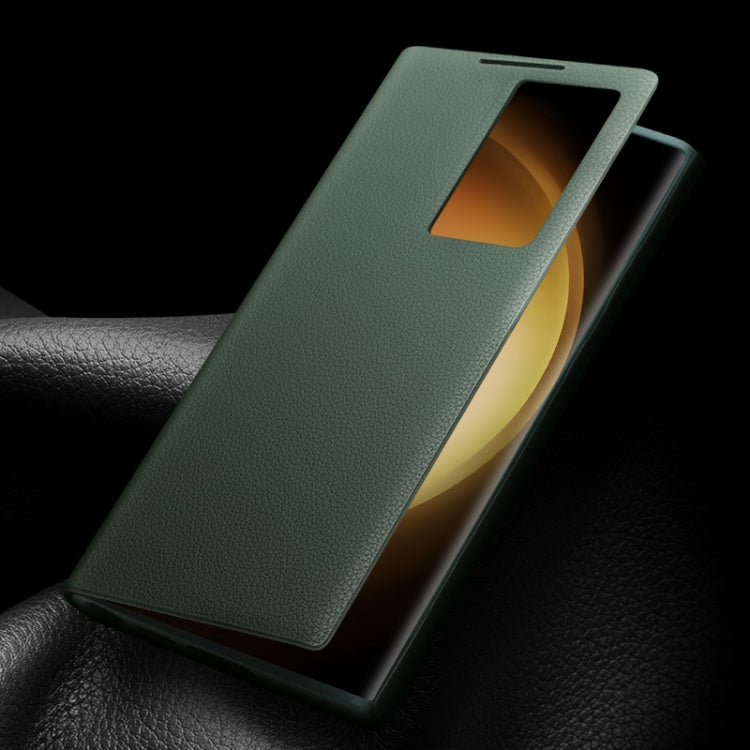 For Samsung Galaxy S23+ 5G QIALINO Magnetic Genuine Leather Phone Case