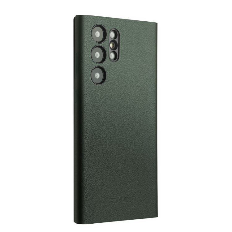 For Samsung Galaxy S24 Ultra 5G QIALINO Magnetic Genuine Leather Phone Case