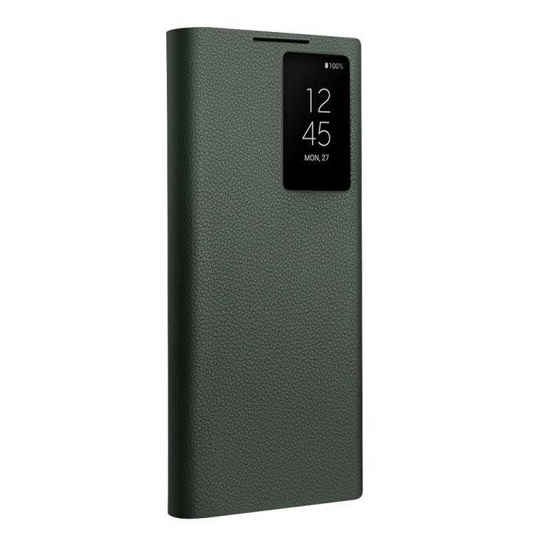 For Samsung Galaxy S24 Ultra 5G QIALINO Magnetic Genuine Leather Phone Case