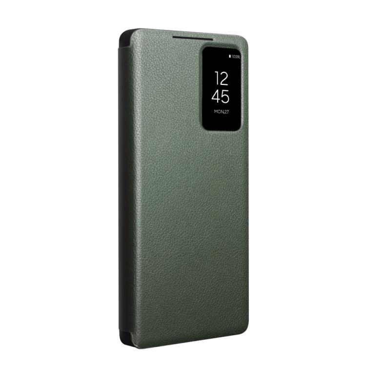 For Samsung Galaxy S25 Ultra 5G QIALINO Magnetic Genuine Leather Phone Case