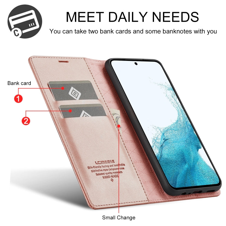 For Samsung Galaxy A16 5G LC.IMEEKE Strong Magnetism Microfiber Leather Phone Case