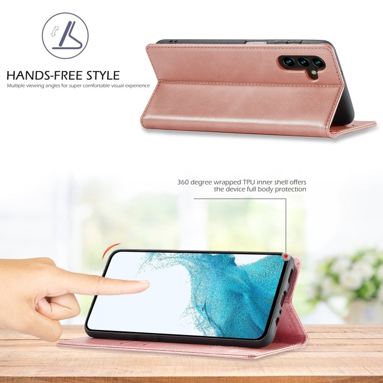 For Samsung Galaxy A16 5G LC.IMEEKE Strong Magnetism Microfiber Leather Phone Case