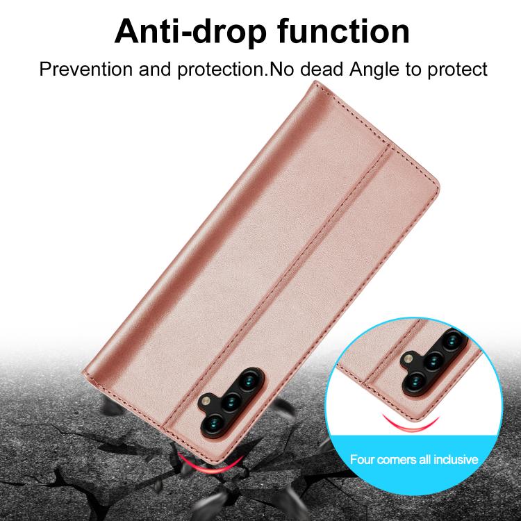 For Samsung Galaxy A36 5G LC.IMEEKE Strong Magnetism Microfiber Leather Phone Case