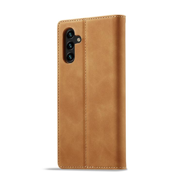 For Samsung Galaxy A36 5G LC.IMEEKE Strong Magnetism Microfiber Leather Phone Case