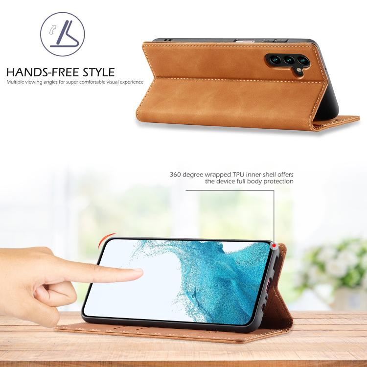 For Samsung Galaxy A56 5G LC.IMEEKE Strong Magnetism Microfiber Leather Phone Case