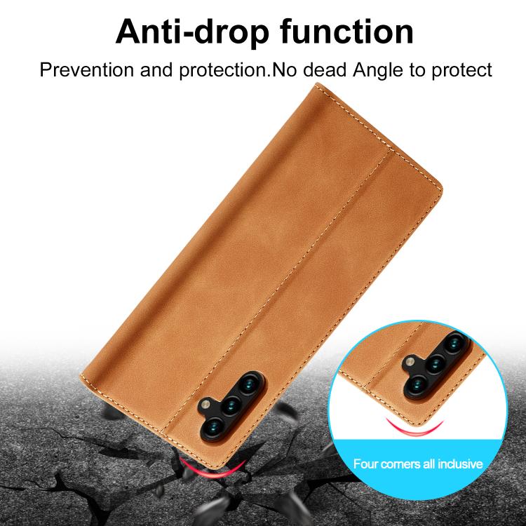 For Samsung Galaxy A37 5G LC.IMEEKE Strong Magnetism Microfiber Leather Phone Case