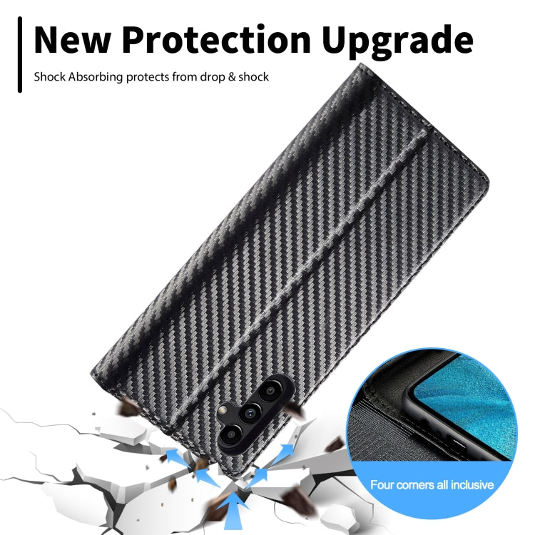 For Samsung Galaxy A16 5G LC.IMEEKE Carbon Fiber Leather Phone Case