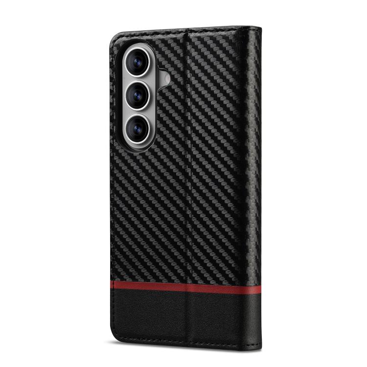 For Samsung Galaxy A37 5G LC.IMEEKE Carbon Fiber Leather Phone Case