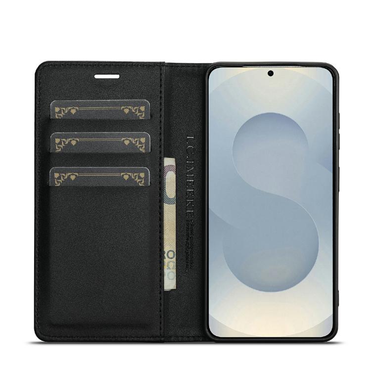 For Galaxy A27 5G LC.IMEEKE Carbon Fiber Leather Phone Case