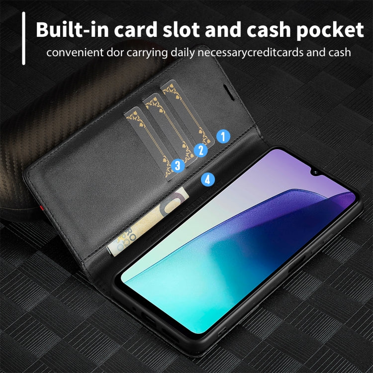 For Redmi A4 5G / 14C 4G LC.IMEEKE Carbon Fiber Leather Phone Case