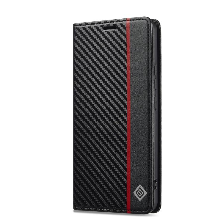 For Redmi Note 14 4G EU 164.84mm LC.IMEEKE Carbon Fiber Leather Phone Case