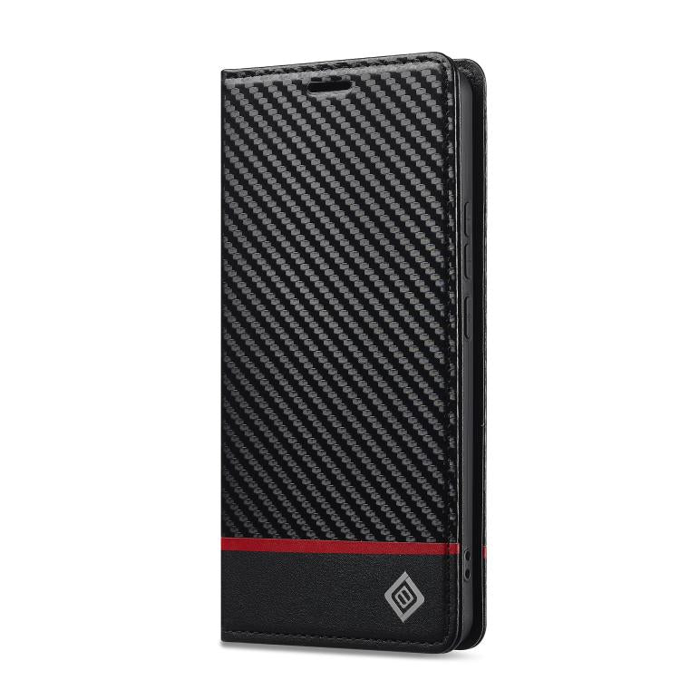 For Redmi Note 14 4G EU 164.84mm LC.IMEEKE Carbon Fiber Leather Phone Case