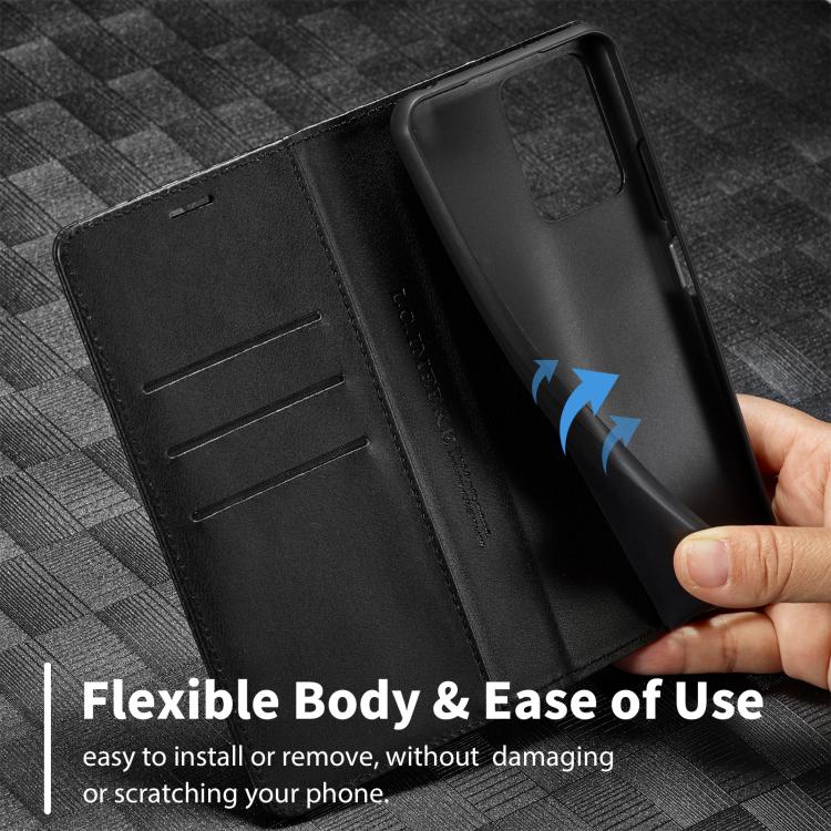 For Redmi Note 14 5G Global LC.IMEEKE Carbon Fiber Leather Phone Case
