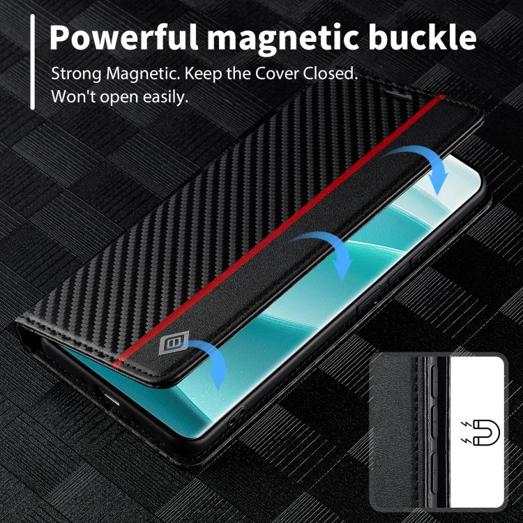 For Redmi Note 15 4G / 5G Global 164mm LC.IMEEKE Carbon Fiber Leather Phone Case