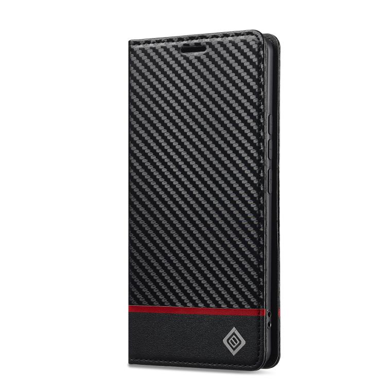 For Redmi Note 15 Pro 4G Global 163.2mm LC.IMEEKE Carbon Fiber Leather Phone Case