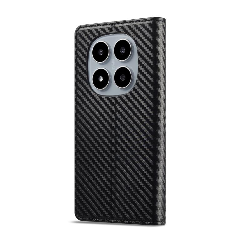 For Redmi Note 15 Pro+ 5G Global 163.3mm LC.IMEEKE Carbon Fiber Leather Phone Case