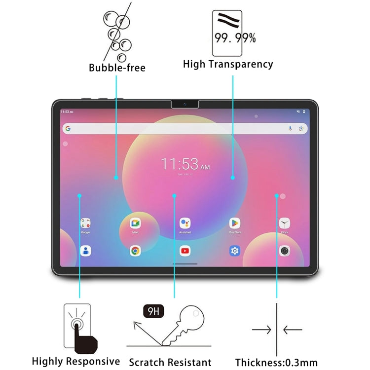 For BESTTAB A20 Tablet 10.1 9H 0.3mm Explosion-proof Tempered Glass Film