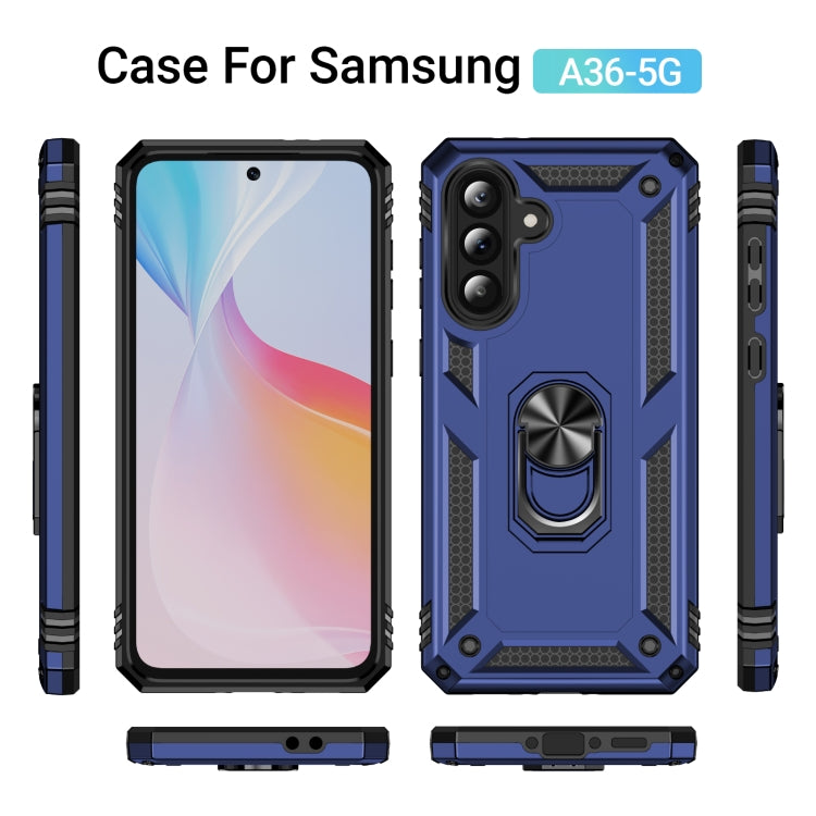 For Samsung Galaxy A36 5G Shockproof TPU + PC Phone Case with Holder
