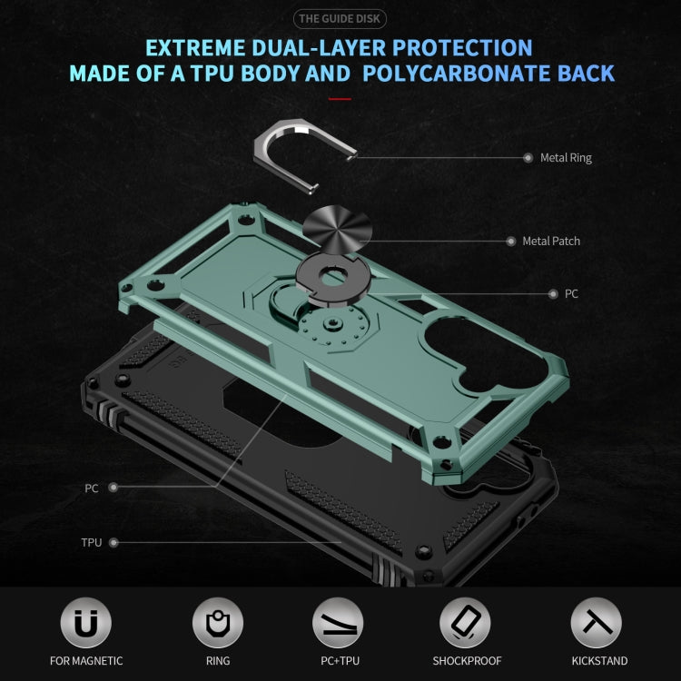 For Samsung Galaxy A36 5G Shockproof TPU + PC Phone Case with Holder