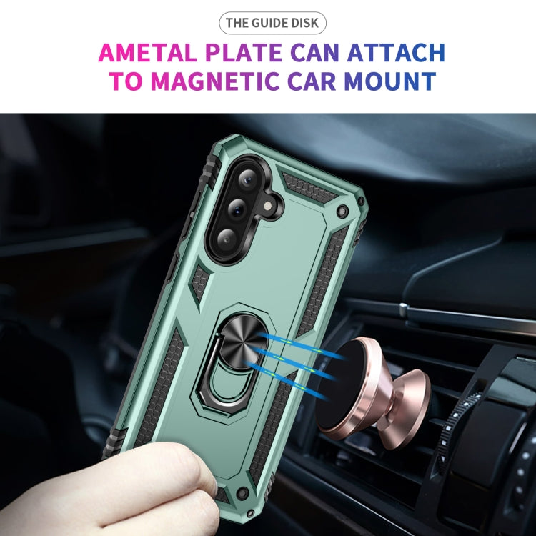 For Samsung Galaxy A36 5G Shockproof TPU + PC Phone Case with Holder
