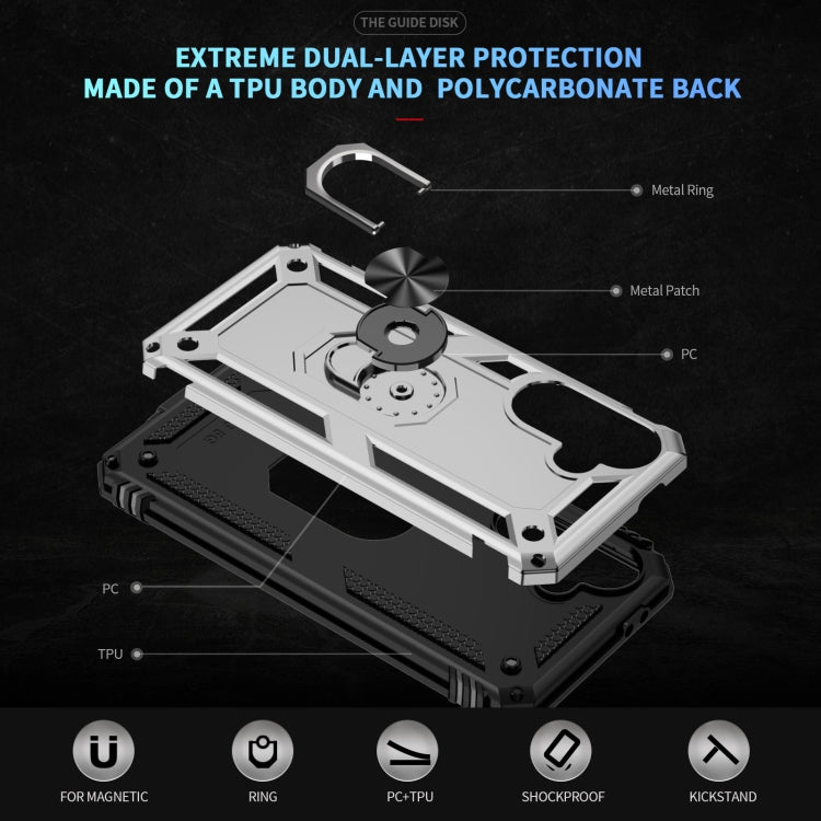 For Samsung Galaxy A36 5G Shockproof TPU + PC Phone Case with Holder