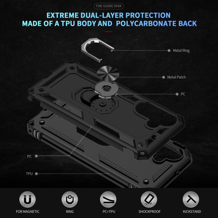 For Samsung Galaxy A26 5G / A17 5G Shockproof TPU + PC Phone Case with Holder