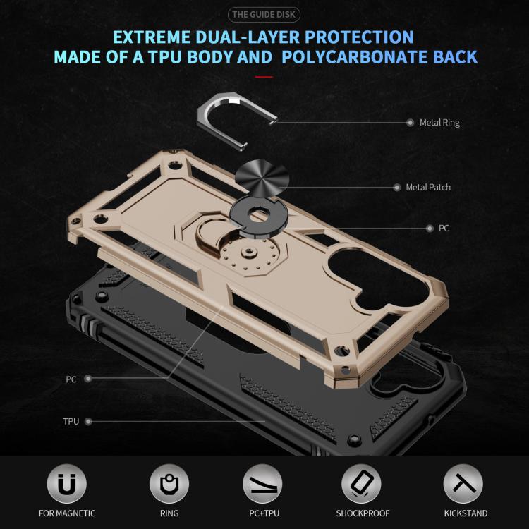 For Samsung Galaxy A26 5G / A17 5G Shockproof TPU + PC Phone Case with Holder