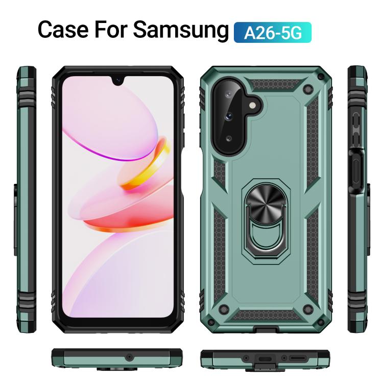 For Samsung Galaxy A26 5G / A17 5G Shockproof TPU + PC Phone Case with Holder