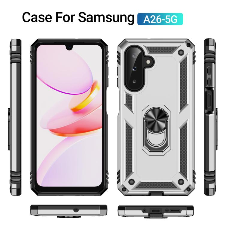 For Samsung Galaxy A26 5G / A17 5G Shockproof TPU + PC Phone Case with Holder