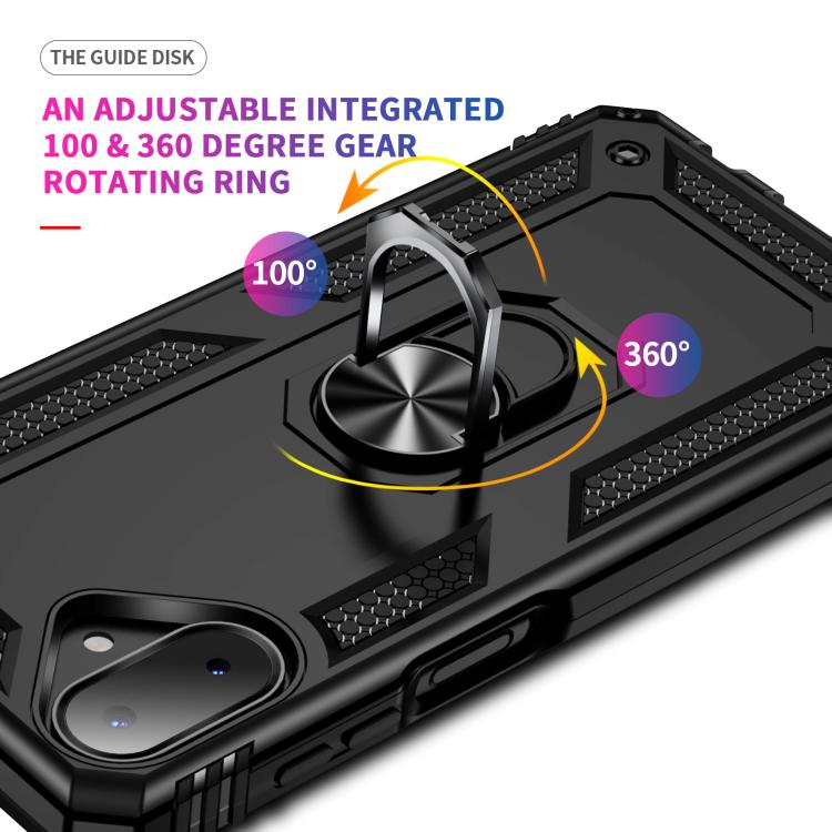 For Samsung Galaxy A07 4G Shockproof TPU + PC Phone Case with Holder