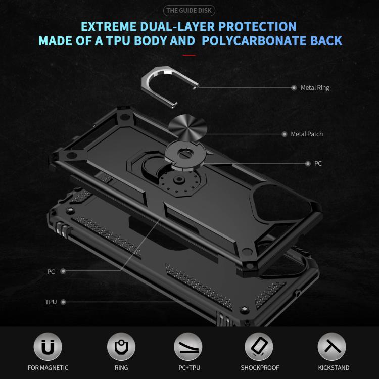 For Samsung Galaxy A07 4G Shockproof TPU + PC Phone Case with Holder