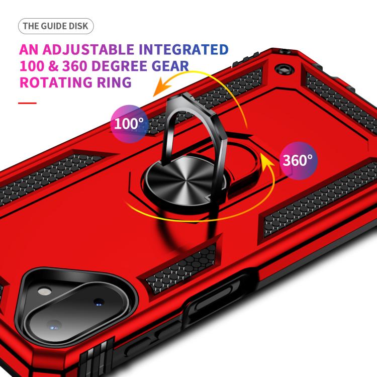 For Samsung Galaxy A07 4G Shockproof TPU + PC Phone Case with Holder