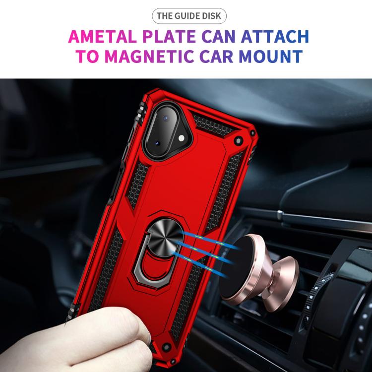 For Samsung Galaxy A07 4G Shockproof TPU + PC Phone Case with Holder