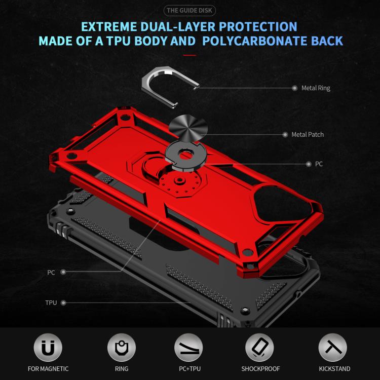 For Samsung Galaxy A07 4G Shockproof TPU + PC Phone Case with Holder