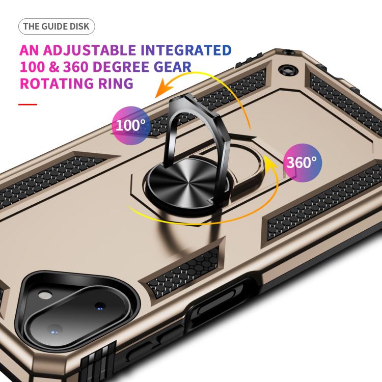 For Samsung Galaxy A07 4G Shockproof TPU + PC Phone Case with Holder