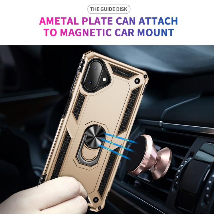For Samsung Galaxy A07 4G Shockproof TPU + PC Phone Case with Holder