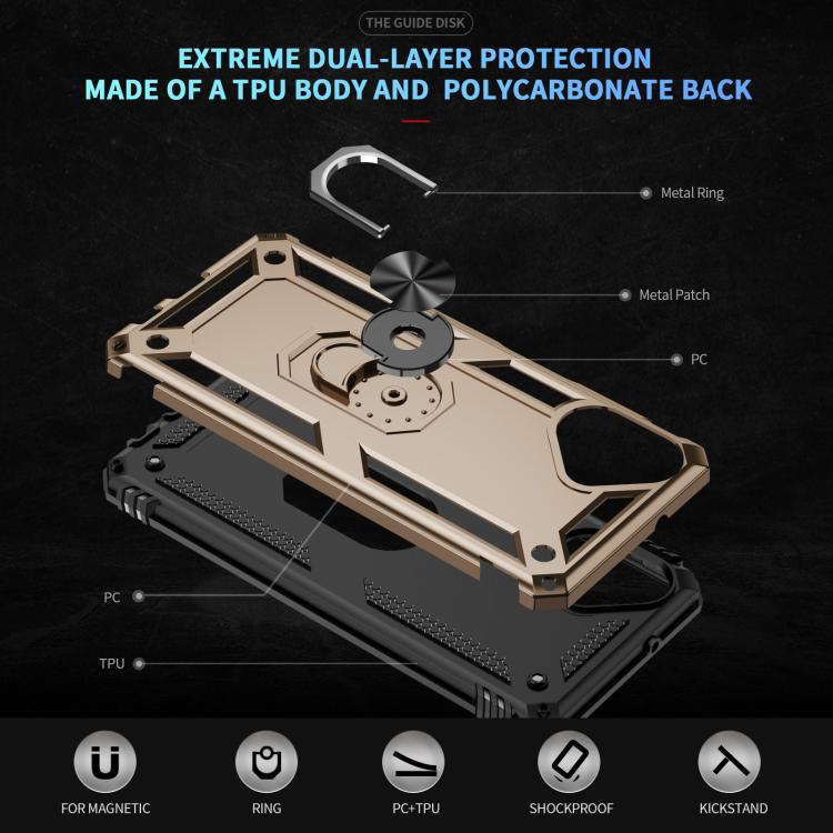 For Samsung Galaxy A07 4G Shockproof TPU + PC Phone Case with Holder