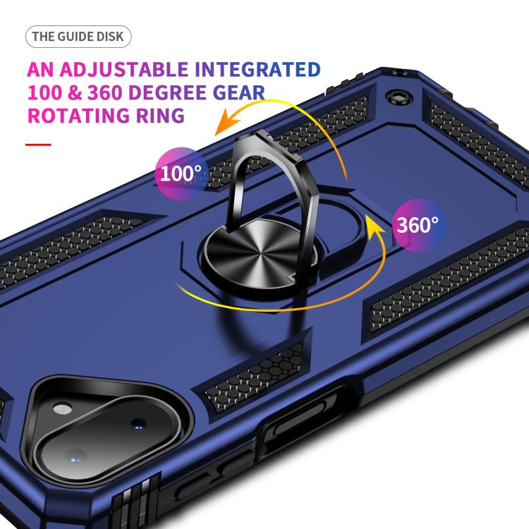 For Samsung Galaxy A07 4G Shockproof TPU + PC Phone Case with Holder