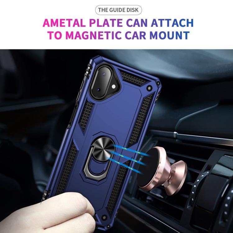 For Samsung Galaxy A07 4G Shockproof TPU + PC Phone Case with Holder