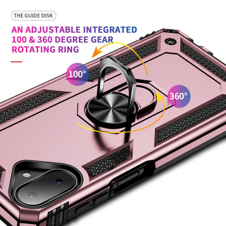 For Samsung Galaxy A07 4G Shockproof TPU + PC Phone Case with Holder